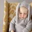 Oeuf hoodie bunny - light grey