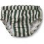 Liewood Frej baby boy swim pants - stripe: garden green/sandy