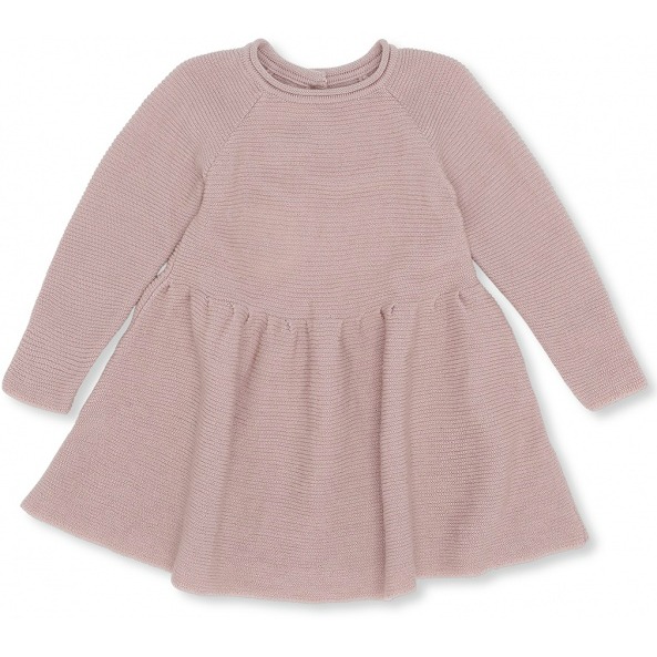 Sløjd dress wool knit - whisper pink Lilleprinsen