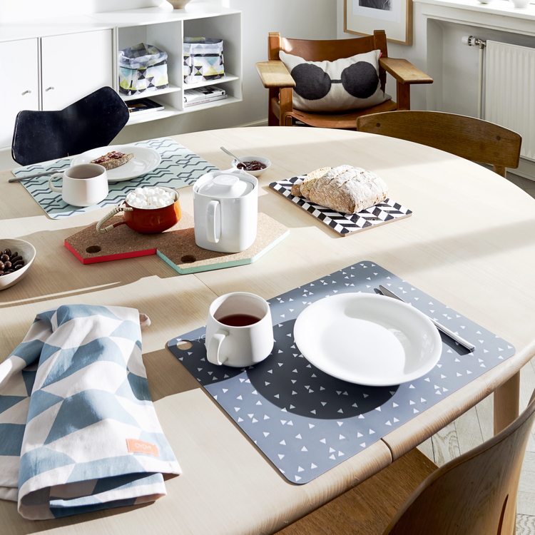 OYOY placemat 2pk - light grey - Bilde 2