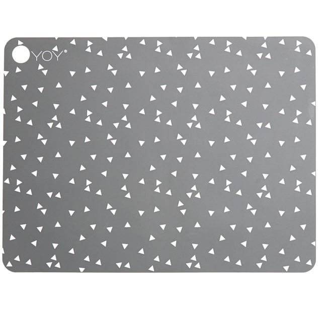 OYOY placemat 2pk - light grey