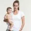 BOOB ammetopp rund hals/kort arm - white