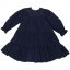 HUTTEliHUT FRILLIE dress - navy poplin
