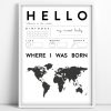 Tellkiddo Hello Baby Print