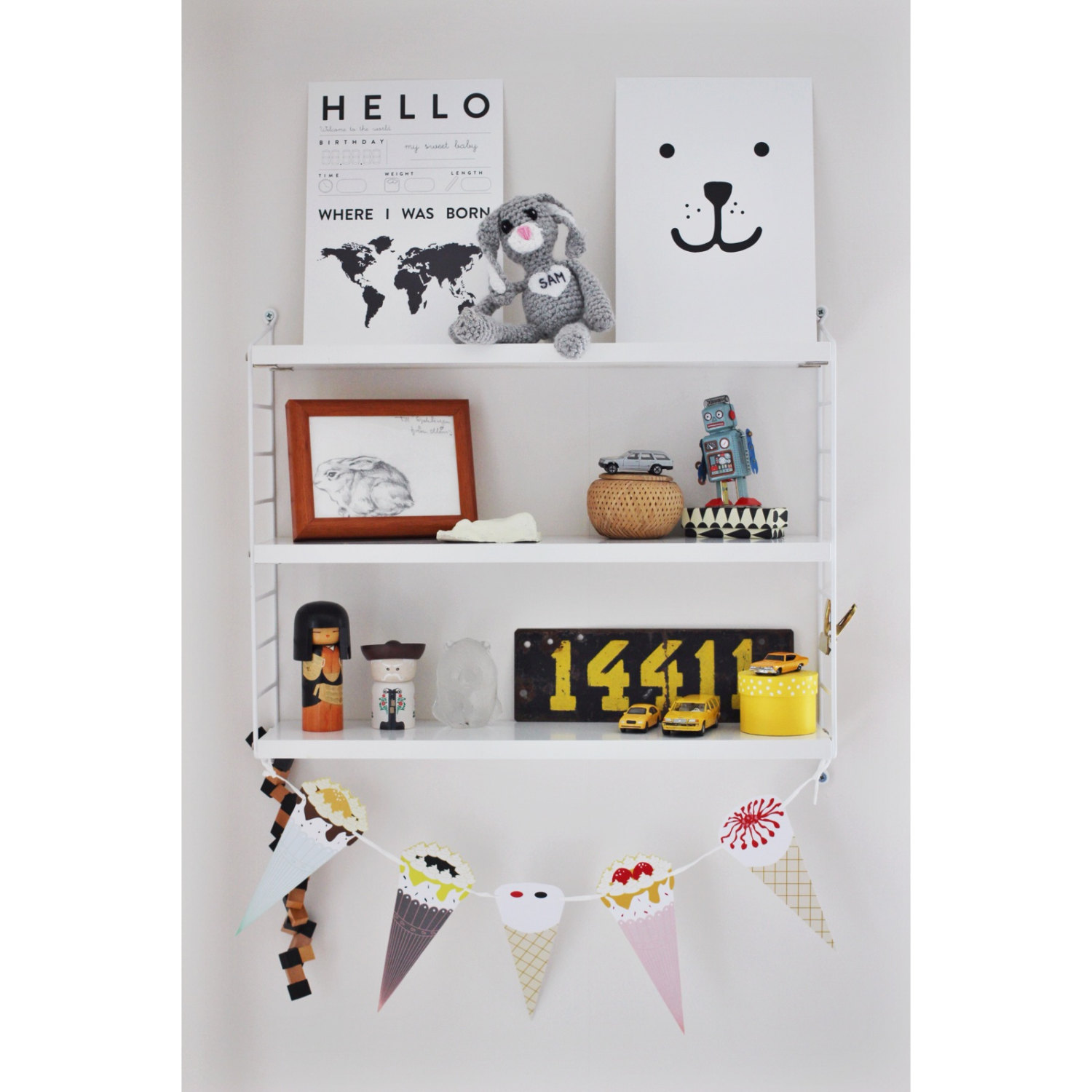 Tellkiddo Hello Baby Print - Bilde 2