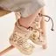 Bisgaard thermo rubber boots - beige leaves