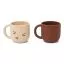 Konges Sløjd 2pk silicone cup set - cherry