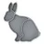 Konges Sløjd bunny silicone bowl – quarry blue