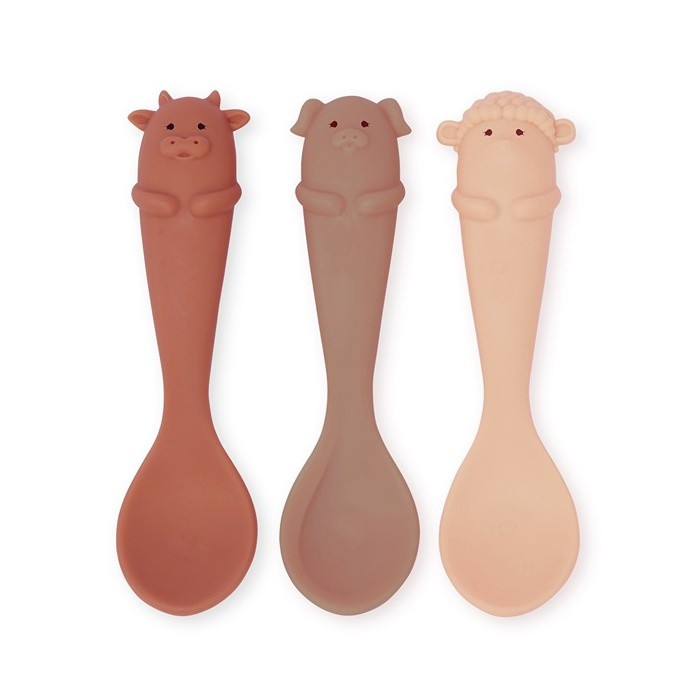 KS3596 - 3 PACK BABY SPOON FARM - ROSE MIX - Main
