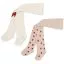 Konges Sløjd 2pk jaquard tights - mon amour/red heart