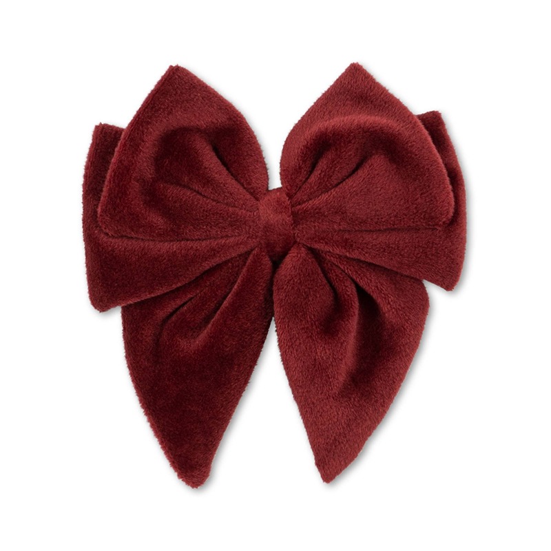 KS4074 - VELVET BOWIE HAIR CLIP - RED - Main