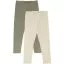 Konges Sløjd basic 2pk leggings gots – cherry/toasted almond