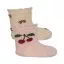 Konges Sløjd 2pk jacquard socks - cherry/grand cherry
