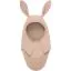 HUTTEliHUT balaclava cotton fleece with rabbit ears - mahogany rose