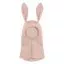 HUTTEliHUT baby balaclava cotton rib with rabbit ears – camel melange