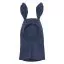 HUTTEliHUT baby balaclava cotton rib with rabbit ears - navy melange