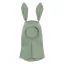 HUTTEliHUT baby balaclava cotton rib with rabbit ears - sea spray