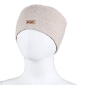 KiVAT pannebånd med vindstopper og logo - sandmelert
