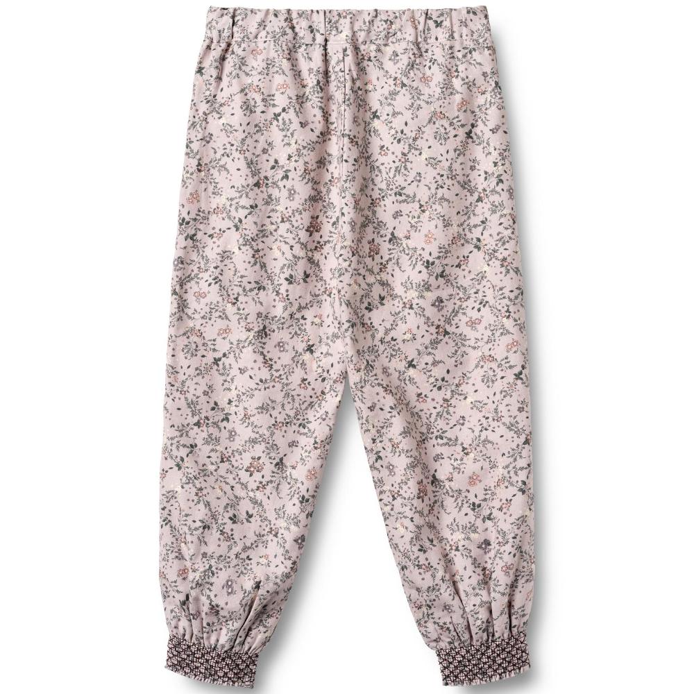 0702-218-GOTS - Trousers Lined Sara - 9559 lilac checked flowers - Extra 2