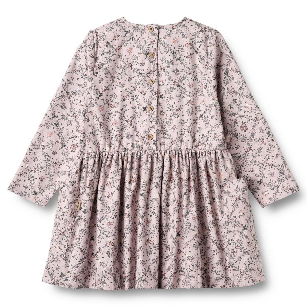 1357-218-GOTS - Dress Aima - 9559 lilac checked flowers - Extra 2