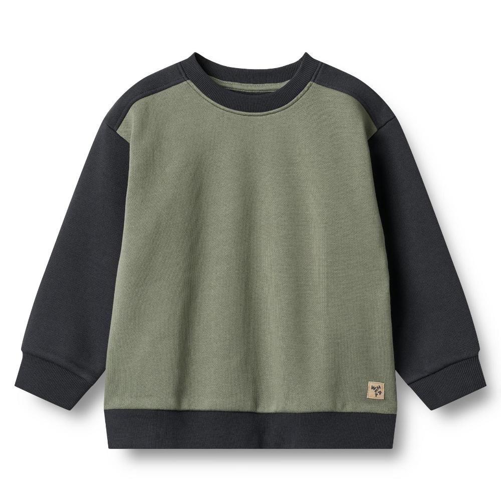 2382-672-GOTS - Sweatshirt L-S block Ellis - 1432 navy - Main