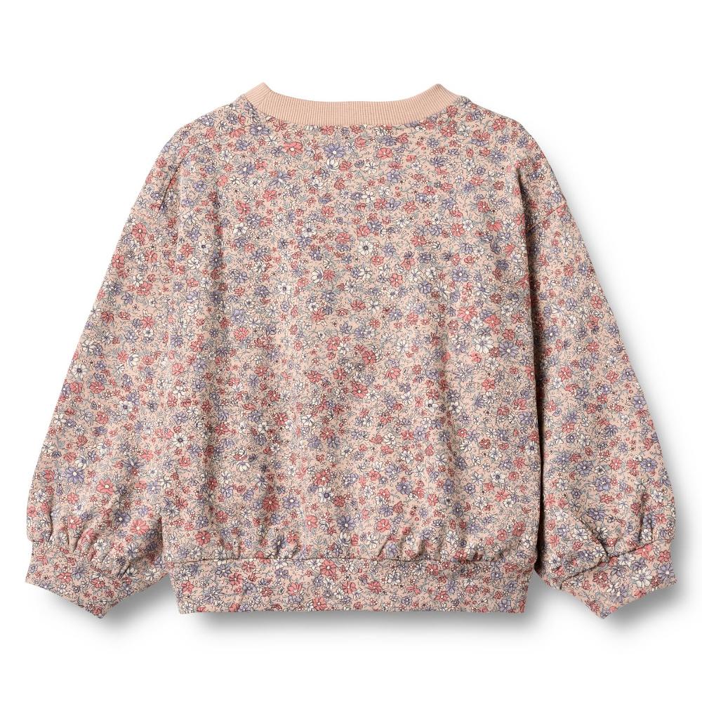 0371-625-GOTS - Sweatshirt L-S Lia - 2036 rose dust flowers - Extra 1