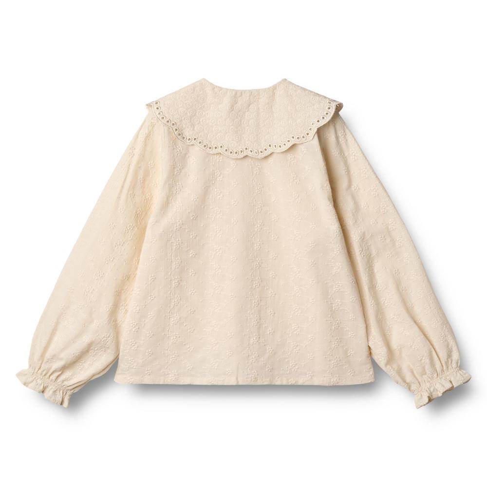 0687-366-GOTS - Shirt L-S Flora - 3129 eggshell - Extra 1