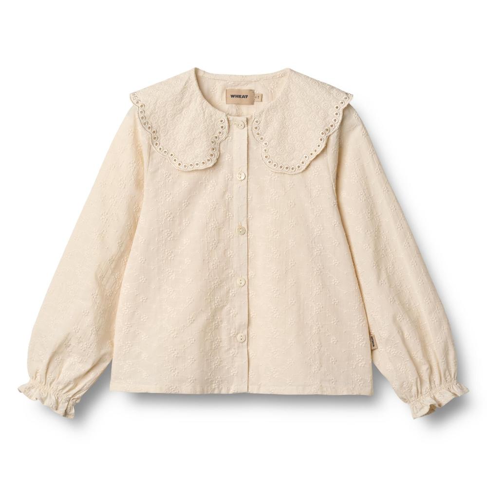 0687-366-GOTS - Shirt L-S Flora - 3129 eggshell - Main