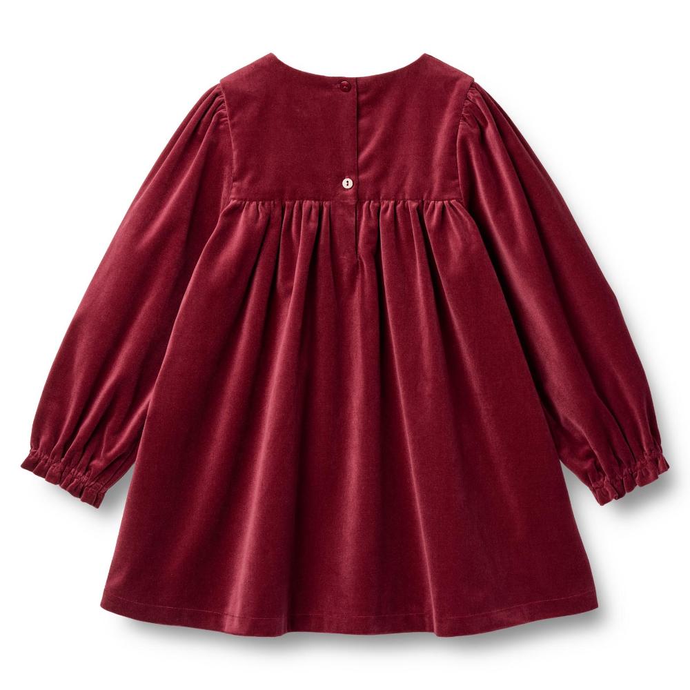 1365-335-GOTS - Dress L-S Elvira - 9590 ruby red - Extra 1