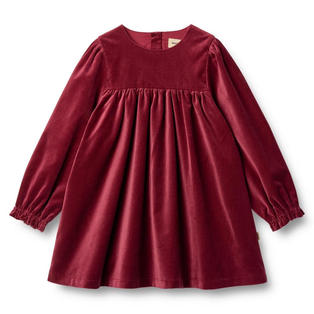 1365-335-GOTS - Dress L-S Elvira - 9590 ruby red - Main