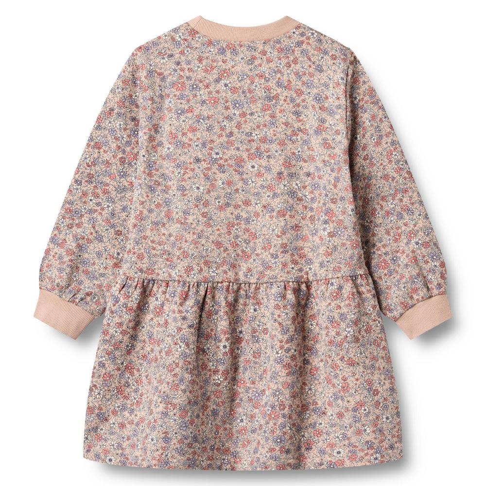 1546-625-GOTS - Sweat Dress L-S Zenia - 2036 rose dust flowers - Extra 2