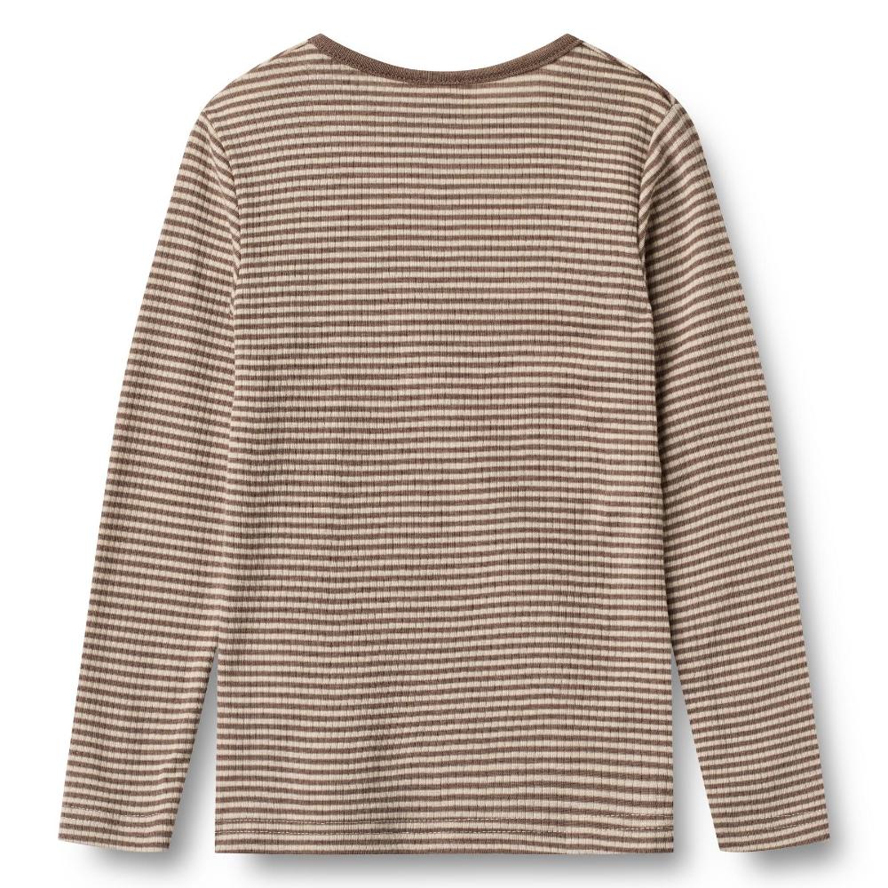 2153k-783 - Wool T-Shirt L-S Alfie - 9578 wood stripe - Extra 2