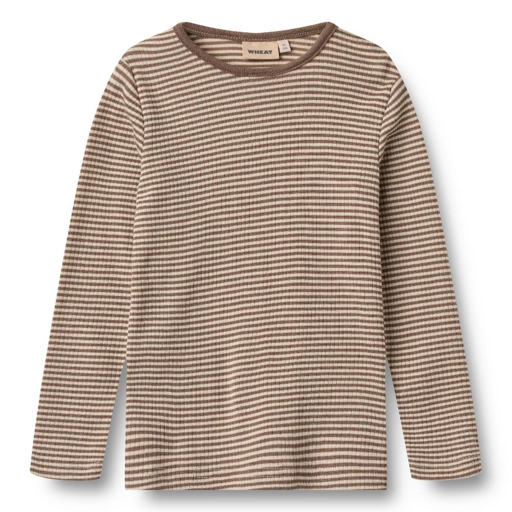2153k-783 - Wool T-Shirt L-S Alfie - 9578 wood stripe - Main