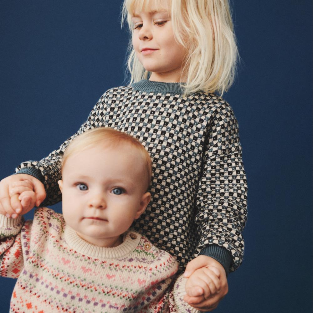 4514-560-GOTS - Jacquard Pullover Olga - 9042 multi - Extra 2