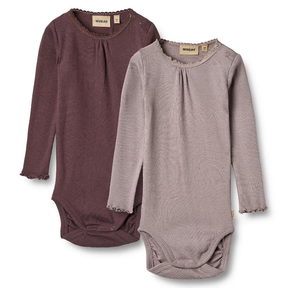 9111-007 - 2 Rib Body L-S Lotta - 9581 purple fudge - Extra 0