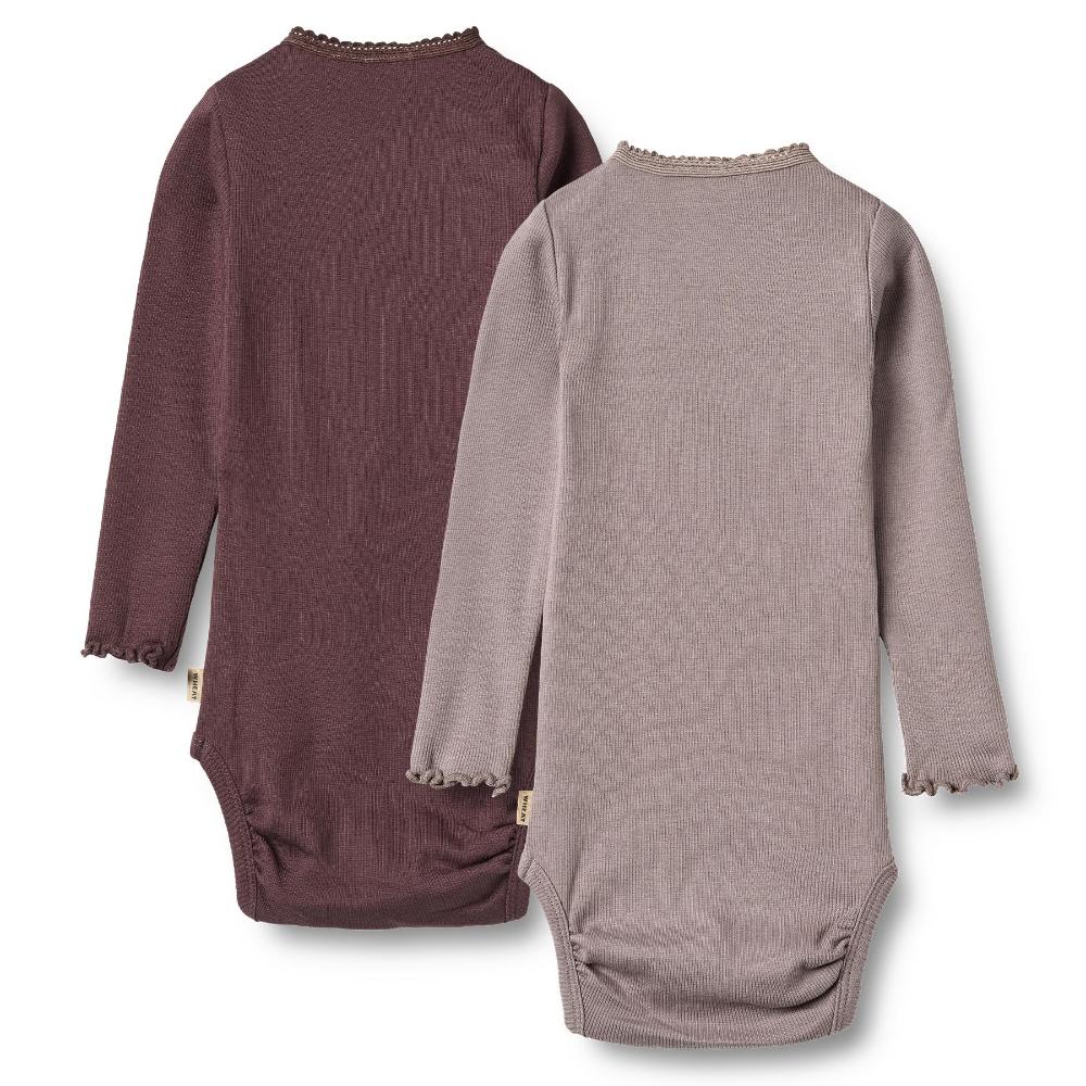 9111-007 - 2 Rib Body L-S Lotta - 9581 purple fudge - Extra 2