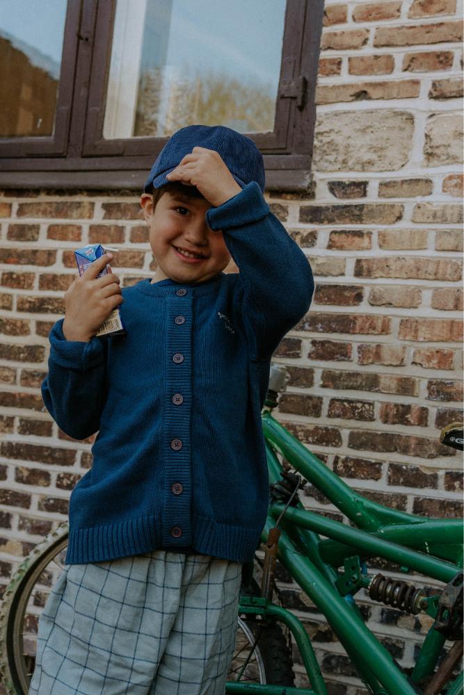 F1880 - MAHDI KNIT CARDIGAN - INSIGNIA BLUE - Extra 2