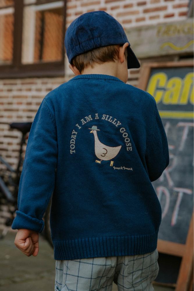 F1880 - MAHDI KNIT CARDIGAN - INSIGNIA BLUE - Extra 5