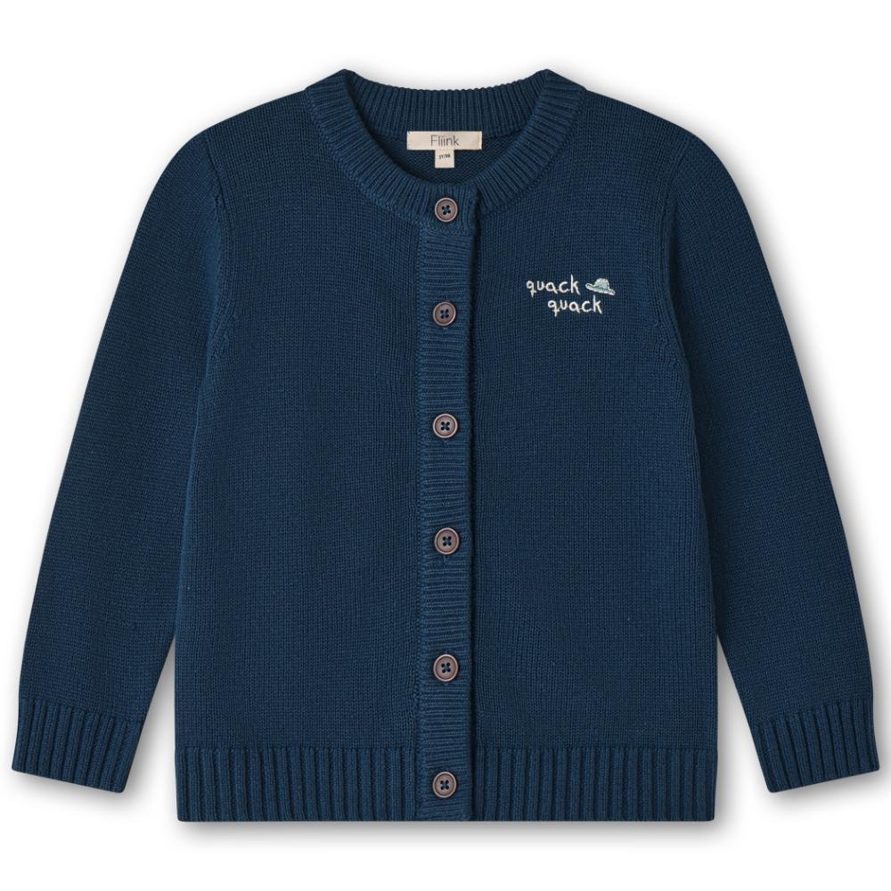 F1880 - MAHDI KNIT CARDIGAN - INSIGNIA BLUE - Main