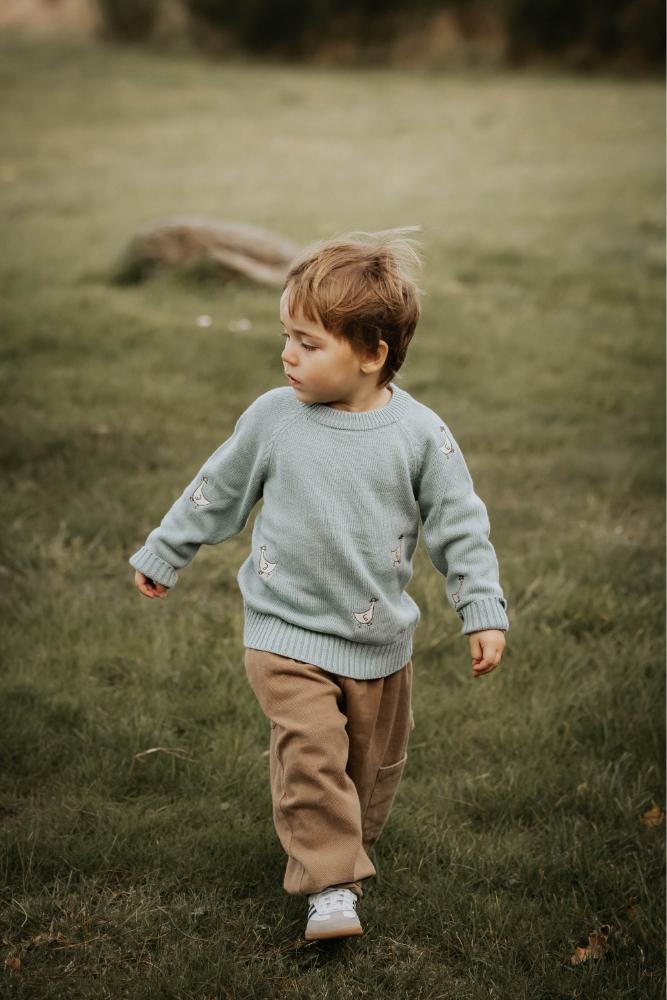 F1881 - MAHDI KNIT PULLOVER - SLATE - Extra 4