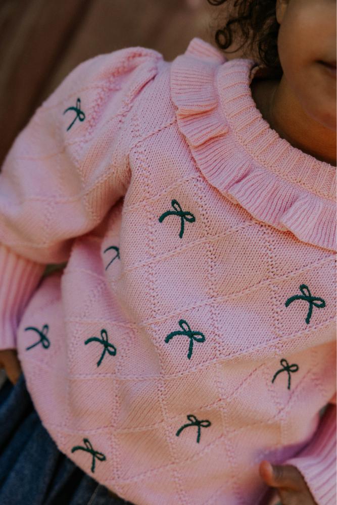 F1871 - LUCIE BOW PULLOVER - CANDY PINK - Extra 2