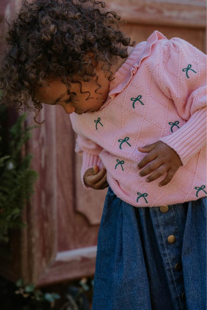 F1871 - LUCIE BOW PULLOVER - CANDY PINK - Extra 3