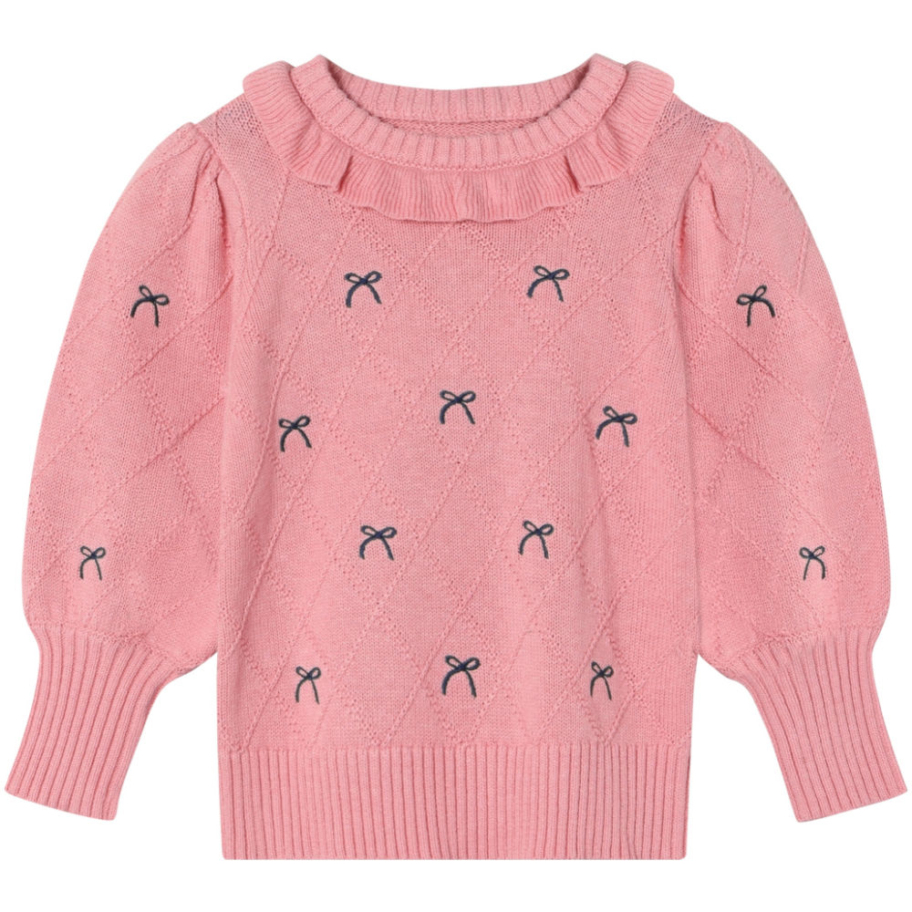 F1871 - LUCIE BOW PULLOVER - CANDY PINK - Main