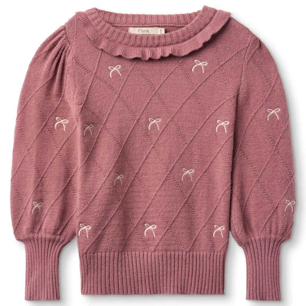 FX1878 - ALON BOW BLOUSE - ASH ROSE - Main