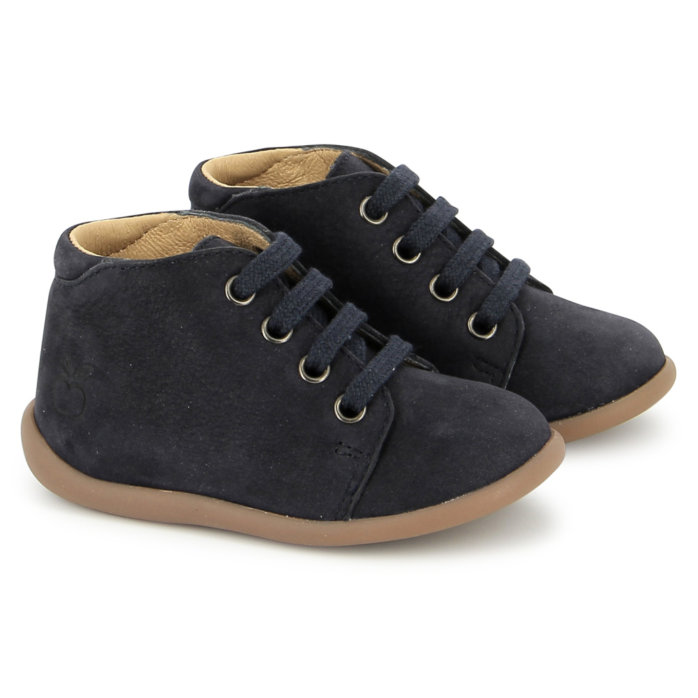 POM D'API / HIVER 2025 / STAND-UP BOTTINE / NUBUCK + CAOUTCHOUC / MARINE