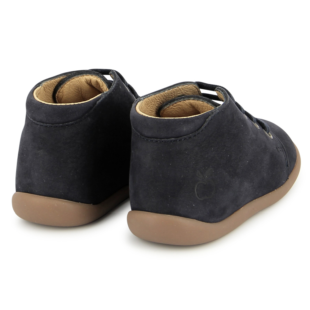 POM D'API / HIVER 2025 / STAND-UP BOTTINE / NUBUCK + CAOUTCHOUC / MARINE