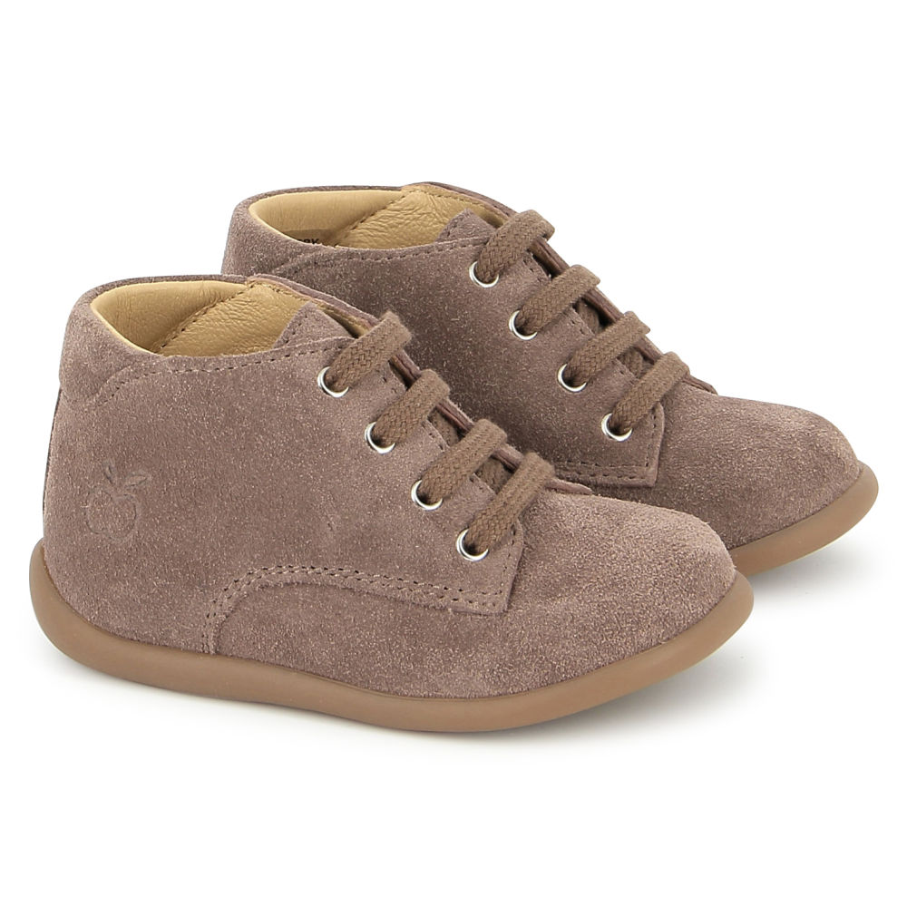 POM D'API / HIVER 2025 / STAND-UP DERBY / VELOURS + CAOUTCHOUC / VIEUX ROSE