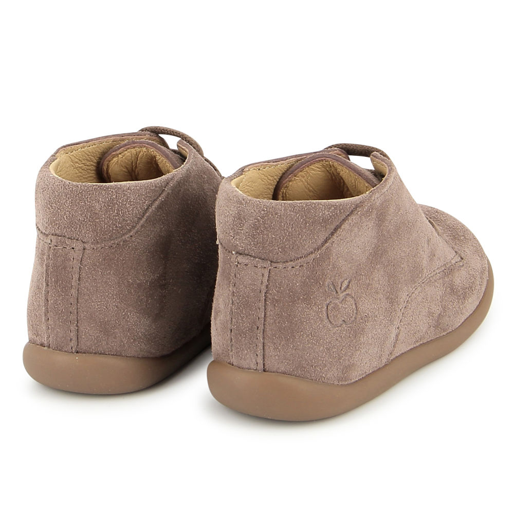 POM D'API / HIVER 2025 / STAND-UP DERBY / VELOURS + CAOUTCHOUC / VIEUX ROSE