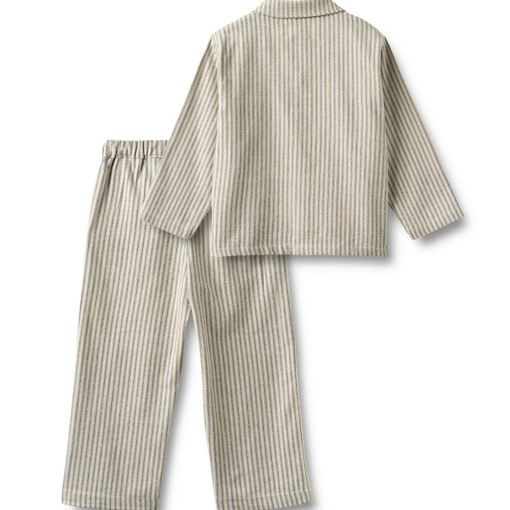 3166-402-GOTS - Pyjamas Madison - 9585 blue stripe - Extra 1