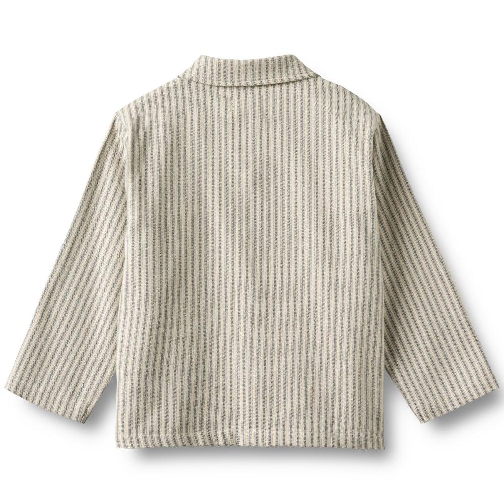 3166-402-GOTS - Pyjamas Madison - 9585 blue stripe - Extra 3